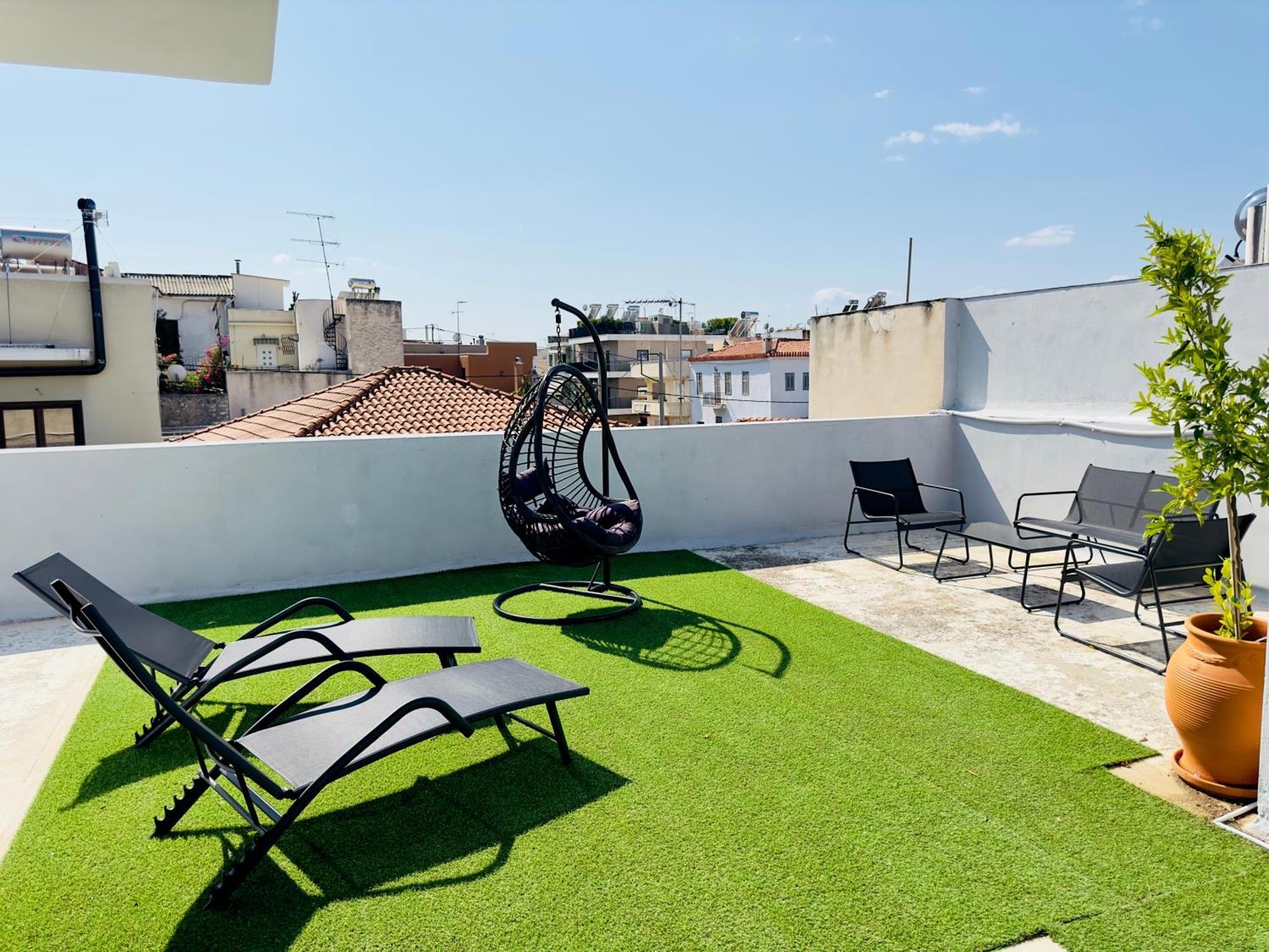 Yuna Penthouse, 100Sqm Private Rooftop Terrasse, Acropolis By Foot Atenas Exterior foto