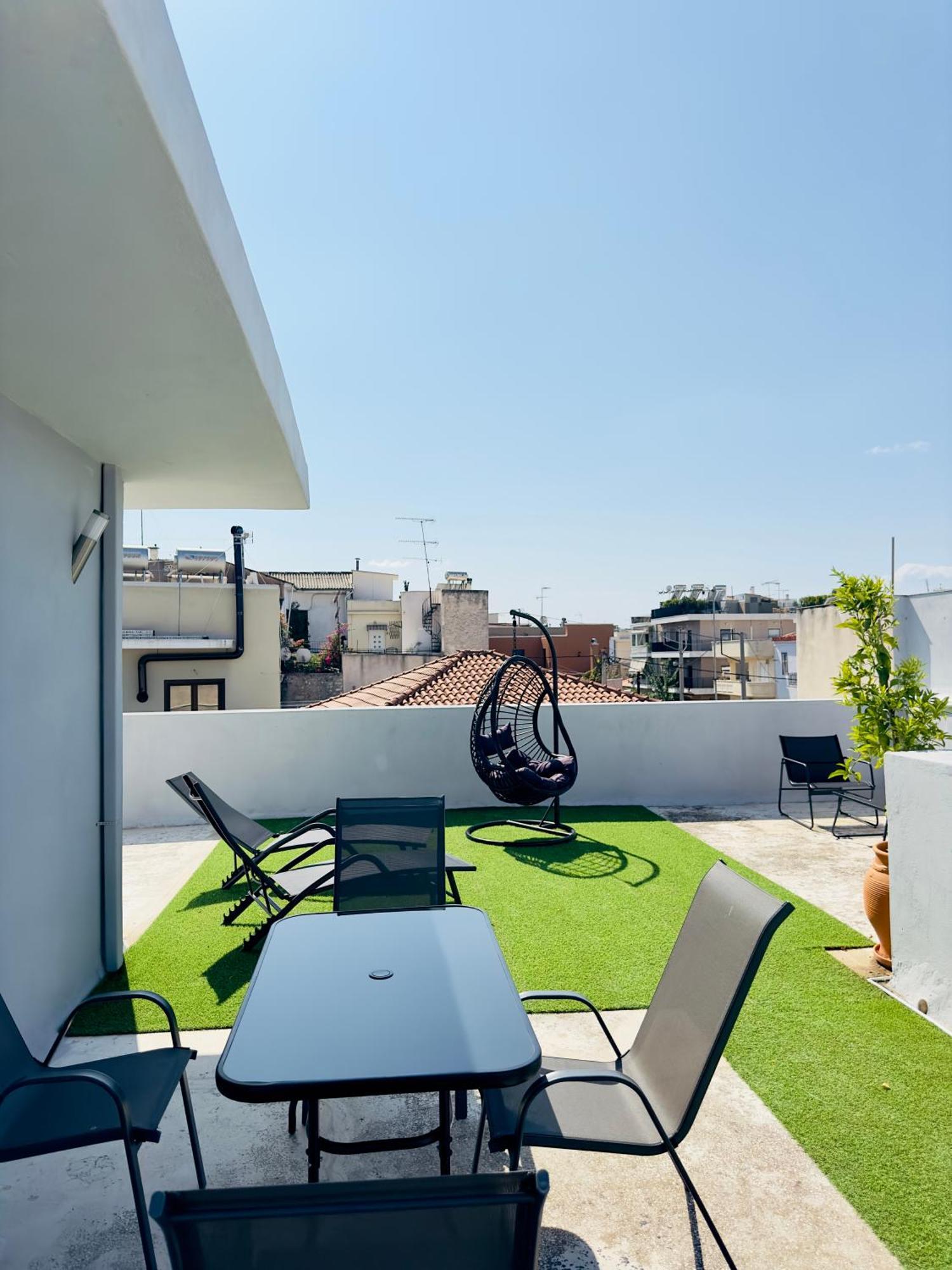 Yuna Penthouse, 100Sqm Private Rooftop Terrasse, Acropolis By Foot Atenas Exterior foto