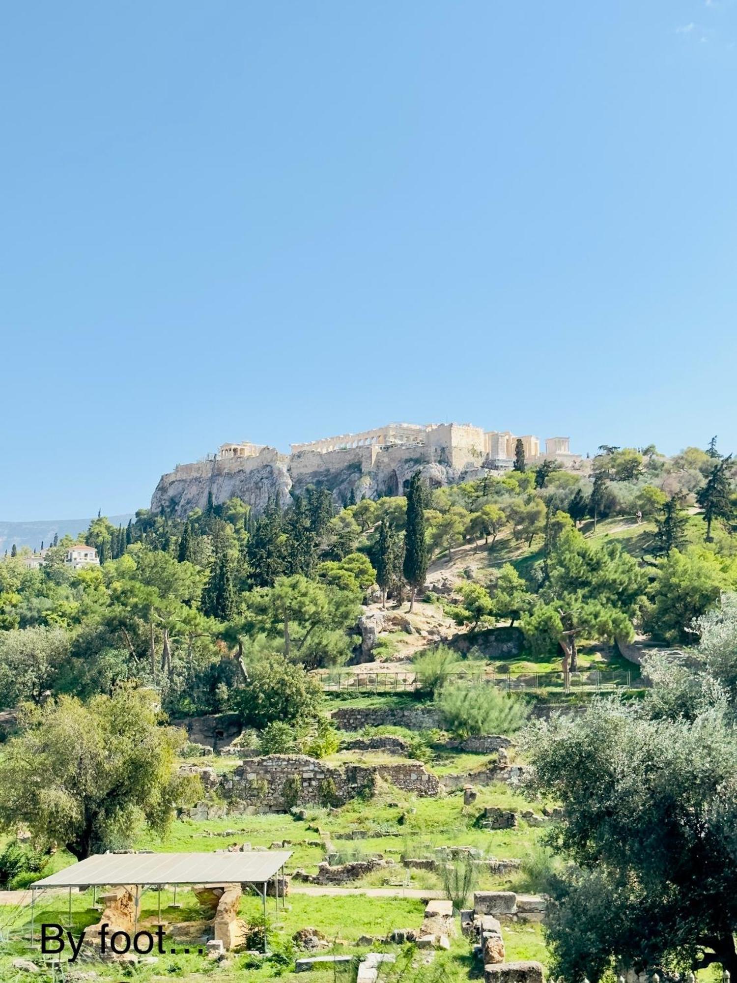 Yuna Penthouse, 100Sqm Private Rooftop Terrasse, Acropolis By Foot Atenas Exterior foto